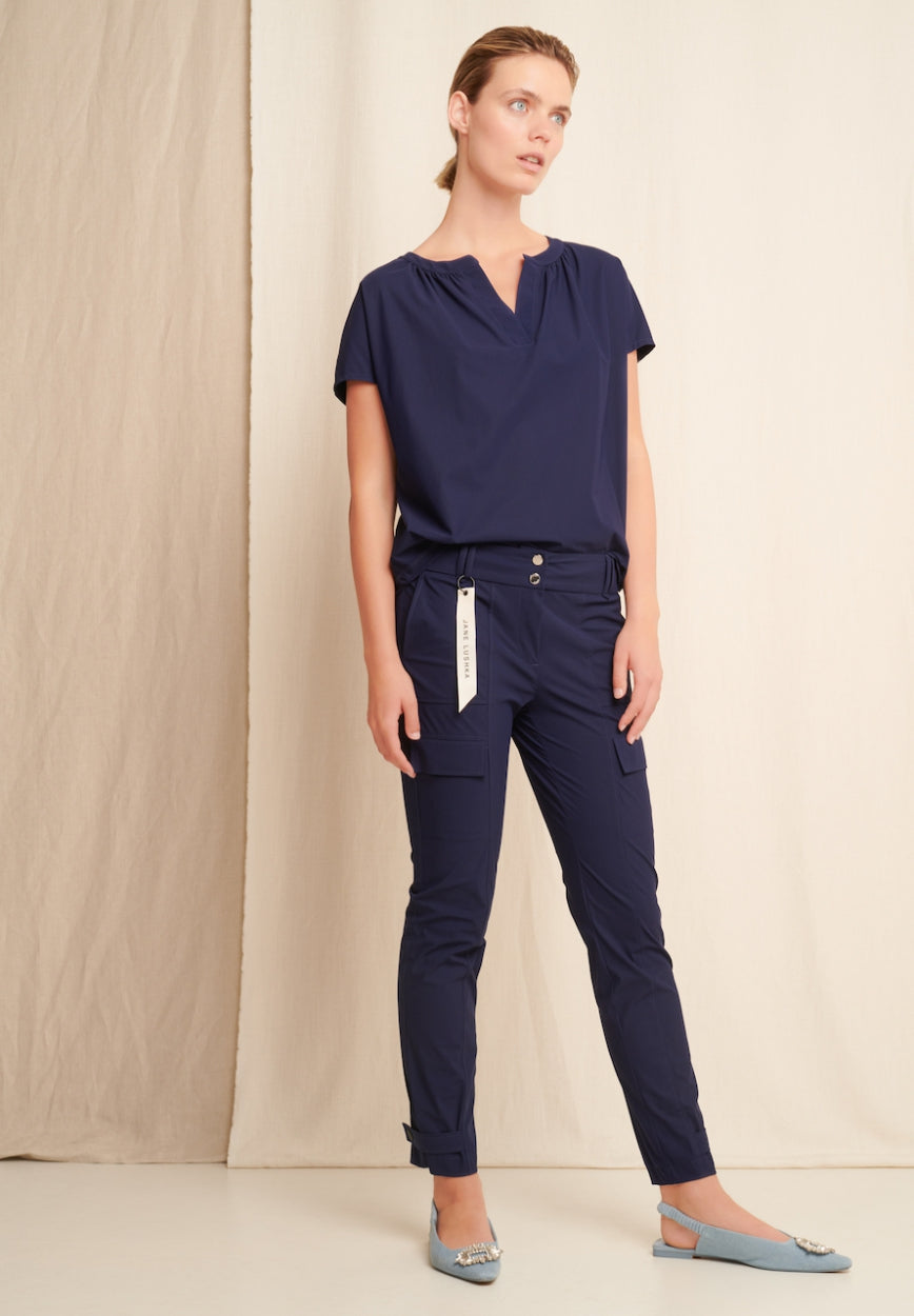 Vera Pants Technical Jersey | Indigo