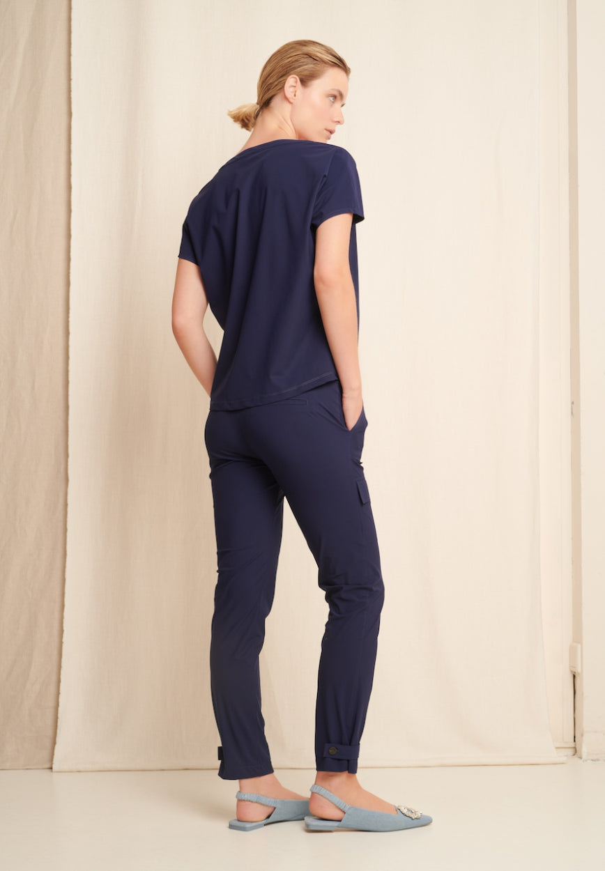 Vera Pants Technical Jersey | Indigo