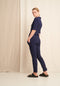 Kikkie Blouse Technical Jersey | Indigo