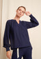 Wia Blouse Technical Jersey | Indigo