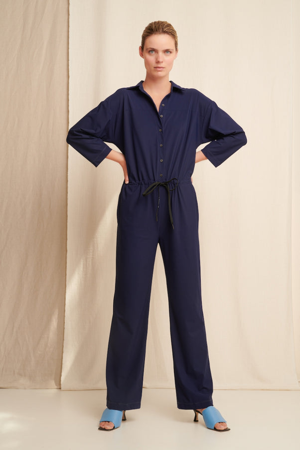Mico Jumpsuit Technical Jersey | Indigo