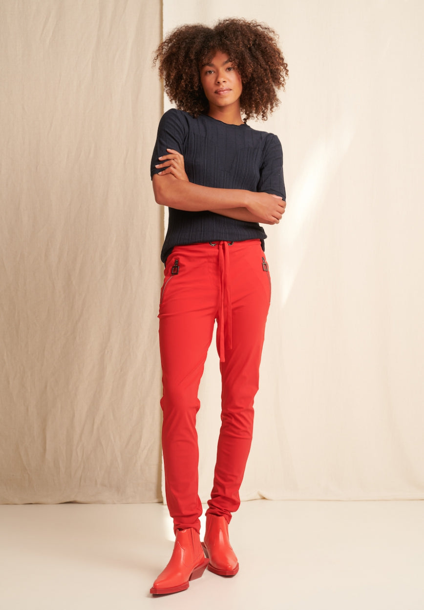 Louisa Pants Technical Jersey | Red