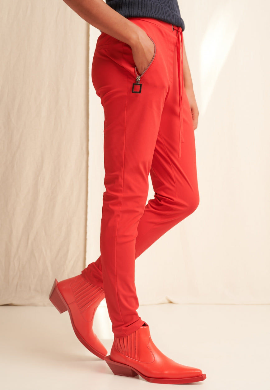 Louisa Pants Technical Jersey | Red