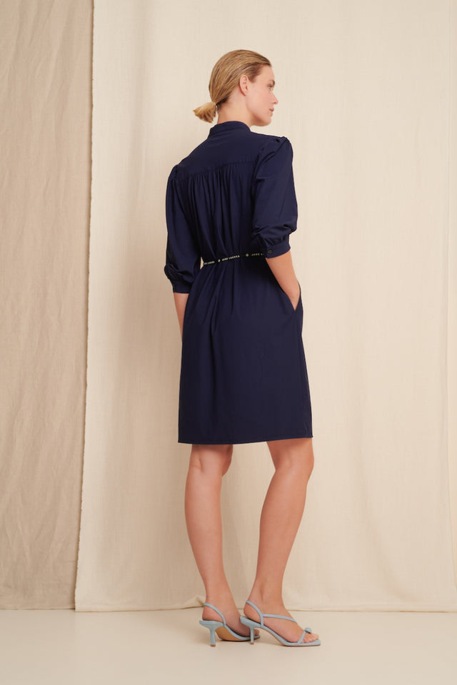 Steffi Dress Short Technical Jersey | Indigo