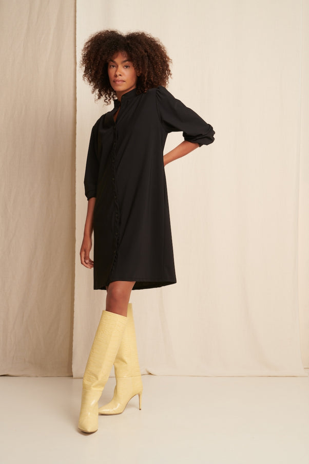 Steffi Dress Short Technical Jersey | Black