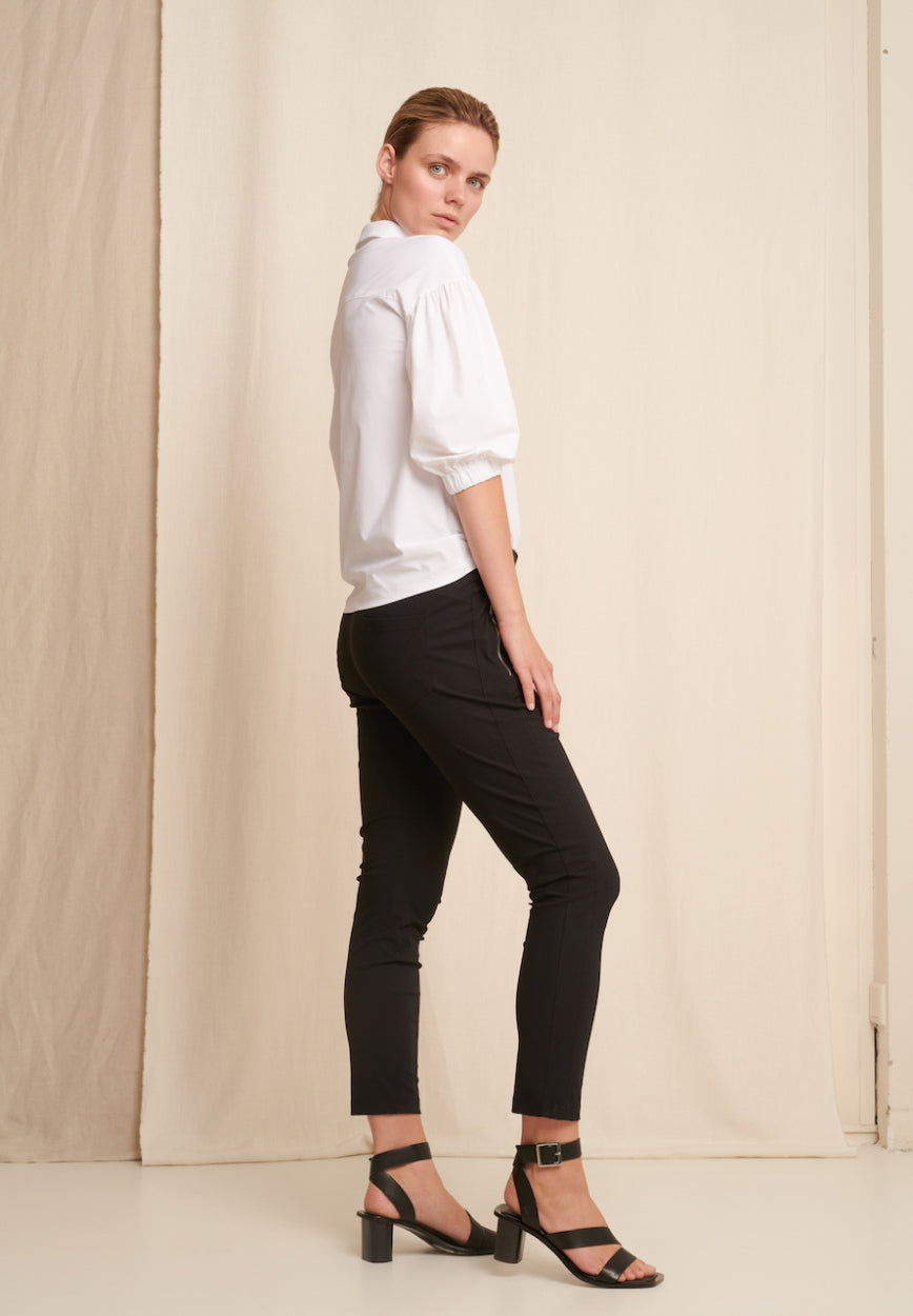 Sabrine Blouse Technical Jersey | White