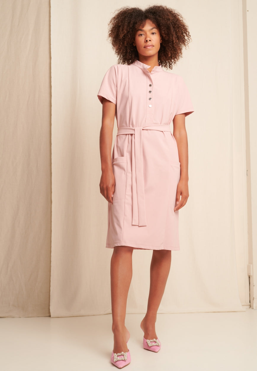 Valencia Dress Technical Jersey | Pudra