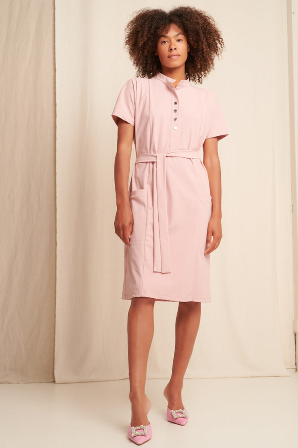 Valencia Dress Technical Jersey | Pudra