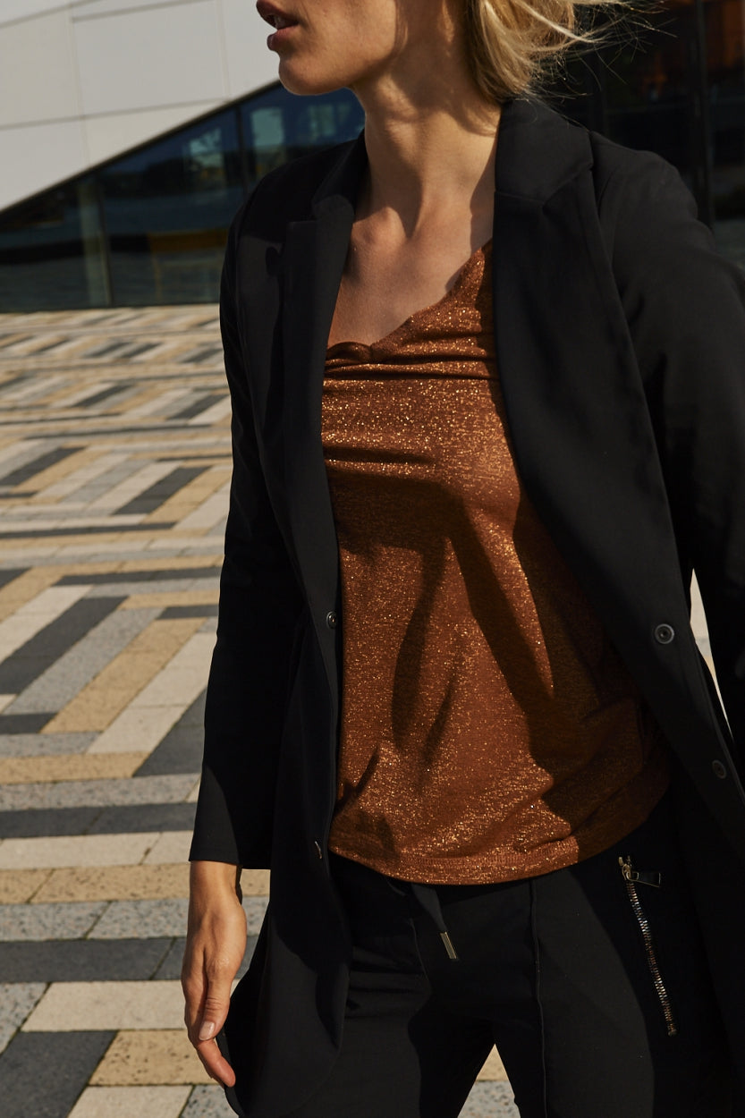 Grace V-Neck | Tobacco