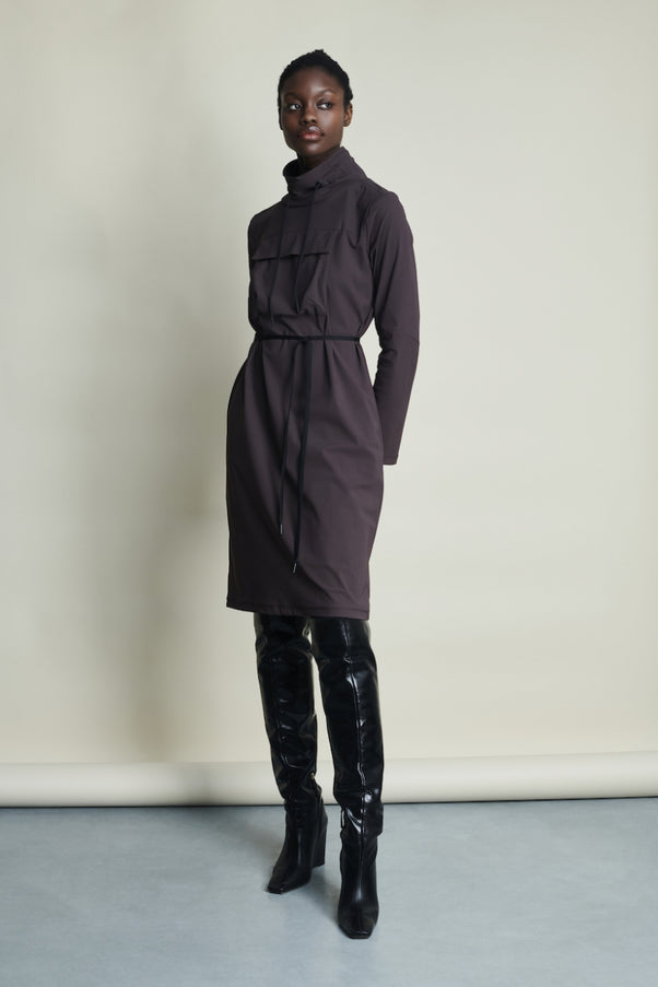 Dress Kasandra Technical Jersey | New Brown