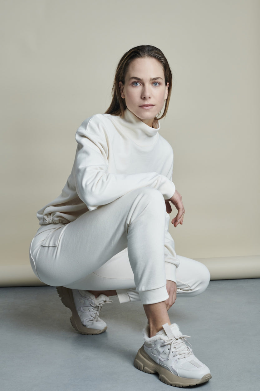 Jogger Logo vintage Organic Cotton | Ecru