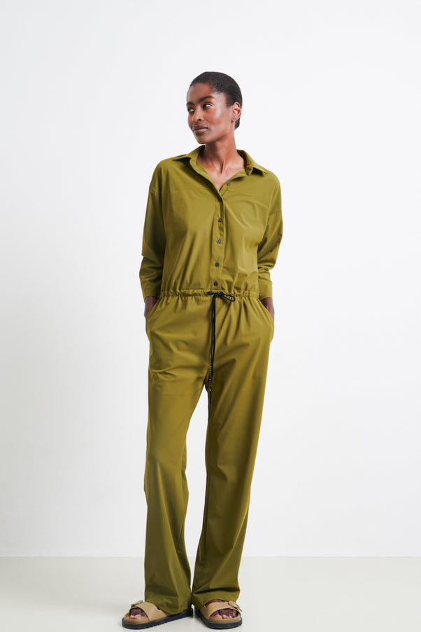 Mico Jumpsuit Technical Jersey | Oliva green