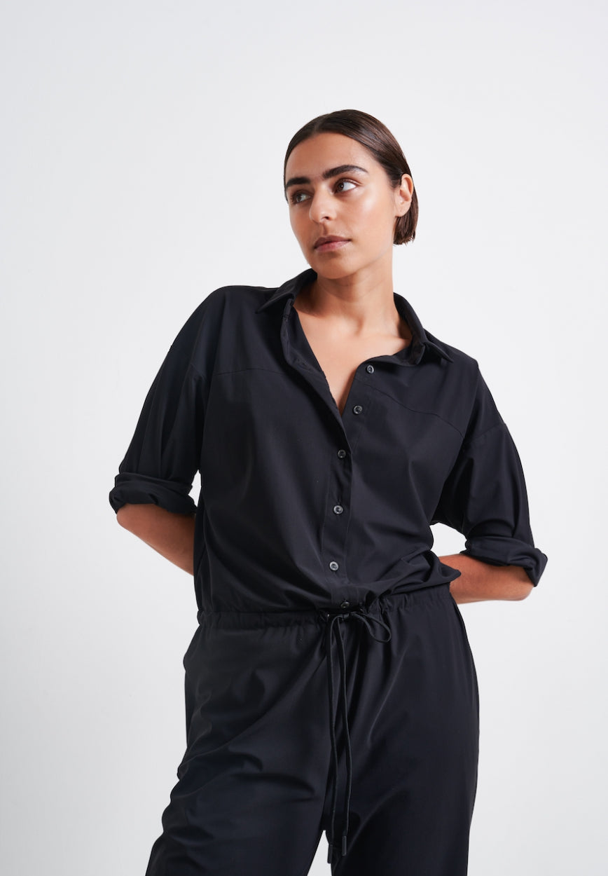 Mico Jumpsuit Technical Jersey Black Black XXS