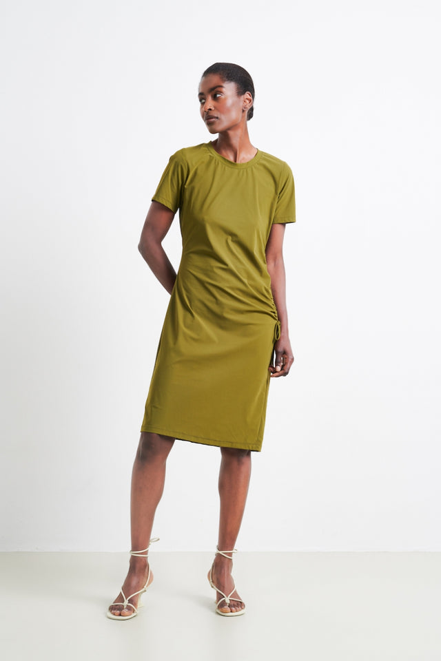 China Dress Technical Jersey | Oliva green