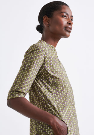 Andres Dress Technical Jersey | Green Melange