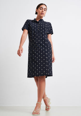 Valencia Dress Technical Jersey | Black