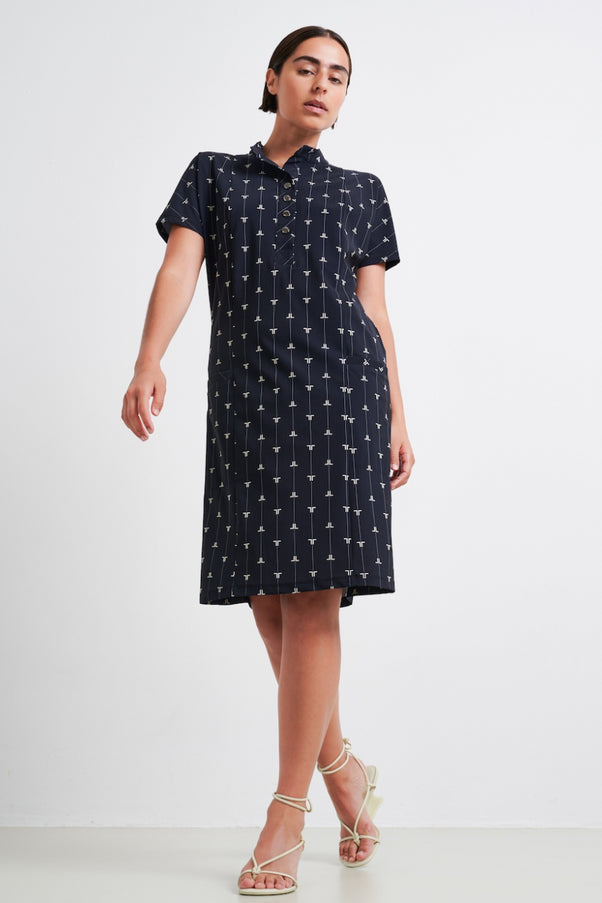Valencia Dress Technical Jersey | Black