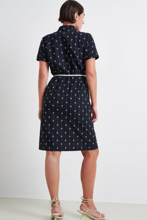 Valencia Dress Technical Jersey | Black