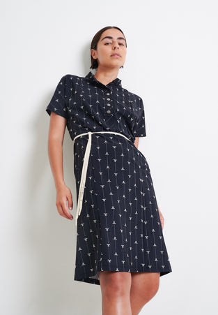 Valencia Dress Technical Jersey | Black