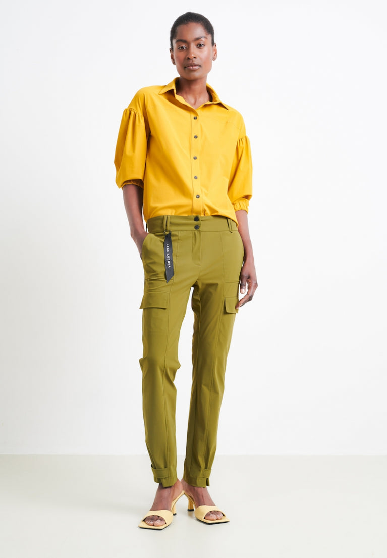 Vera Pants Technical Jersey | Oliva green