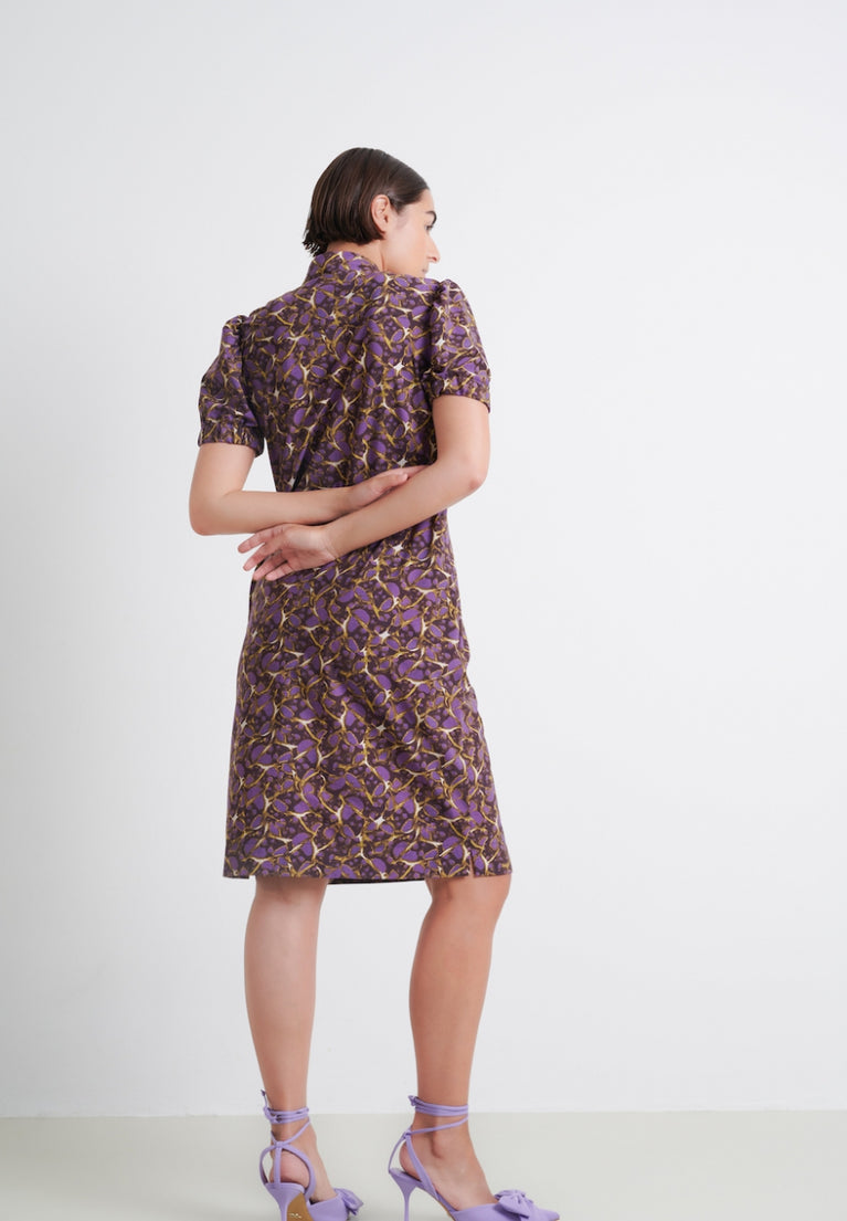 Monica Dress Technical Jersey | Purple