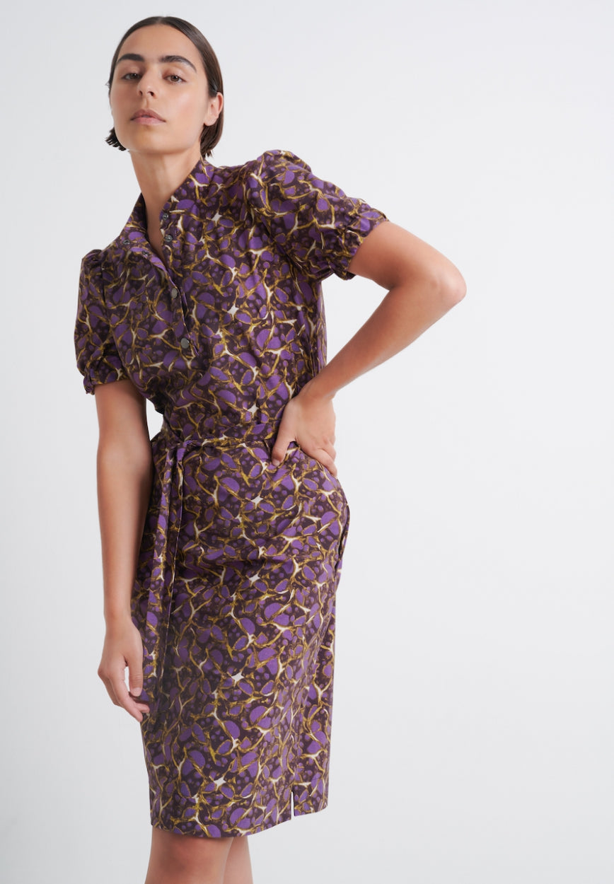 Monica Dress Technical Jersey | Purple