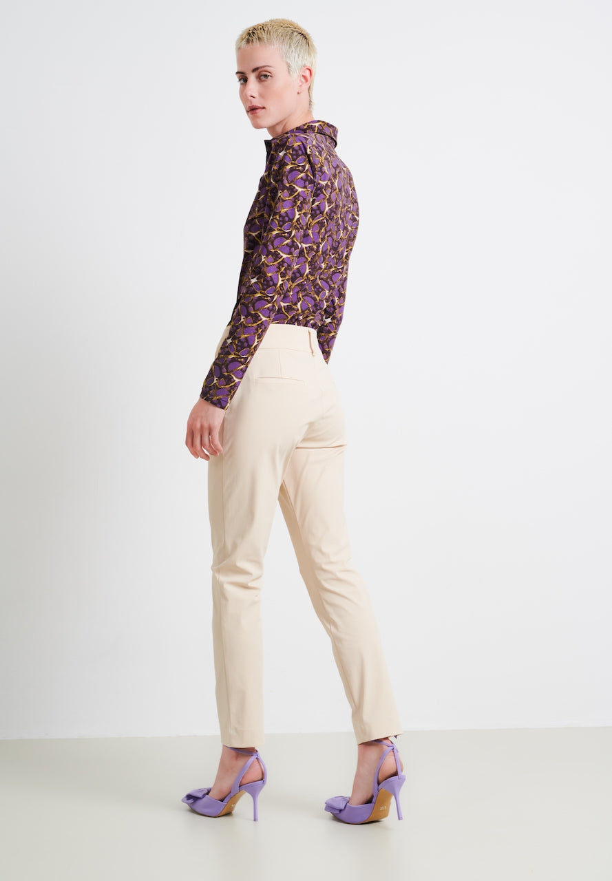 Kikkie Blouse Technical Jersey | Purple