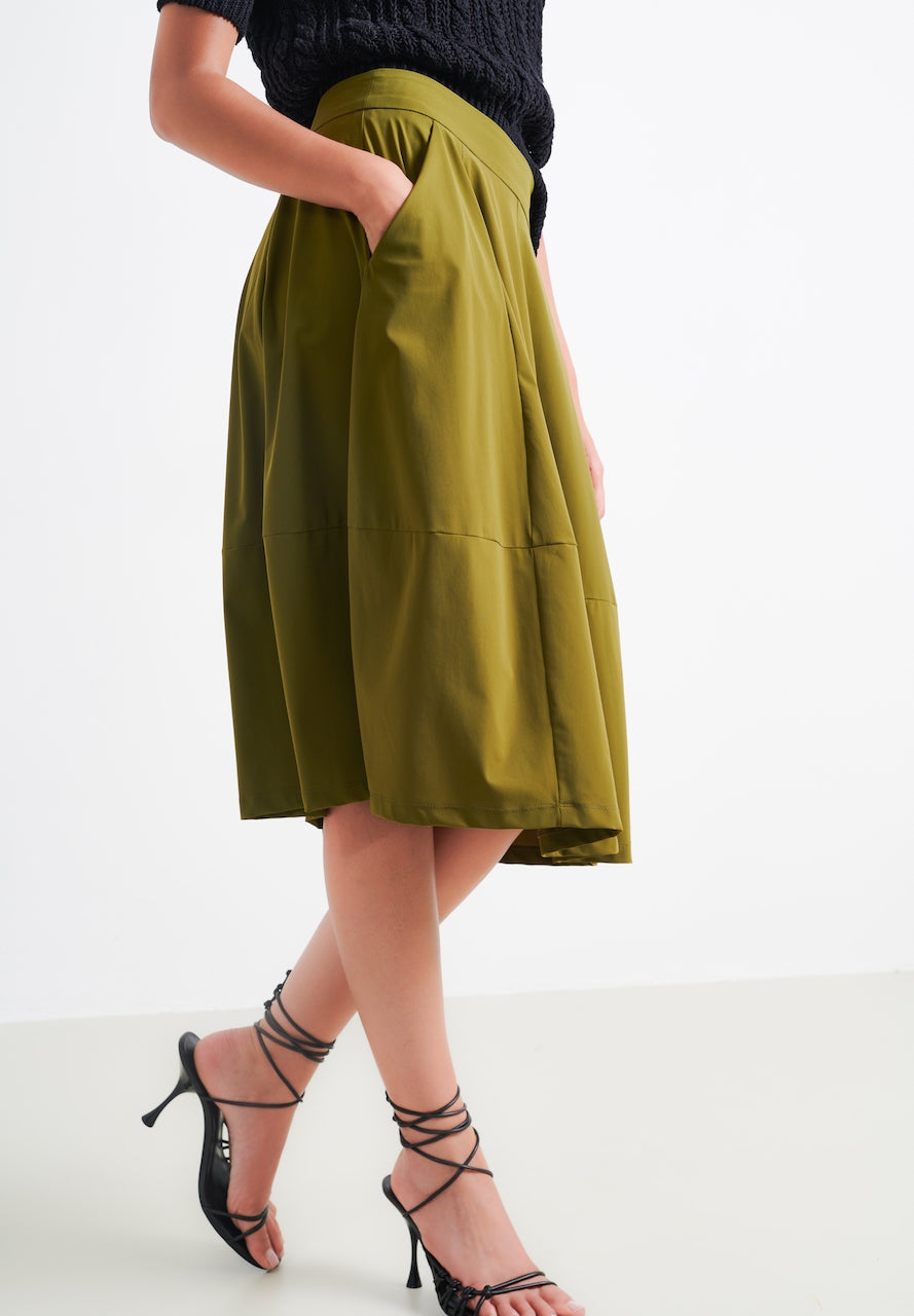 Skirt Karina Technical Jersey | Oliva green