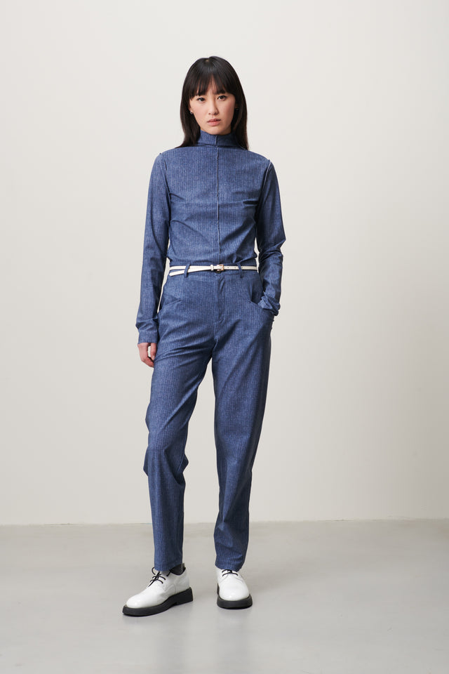 Tiny Pants Technical Jersey | Blue denim