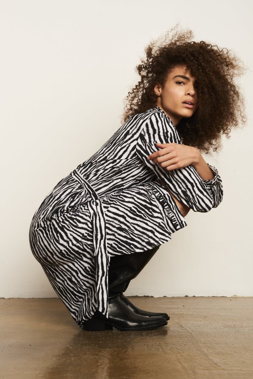 Dress Lora | White/Black