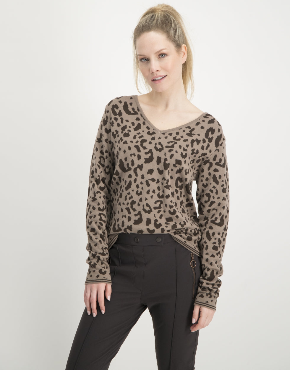 Pullover | Animal brown