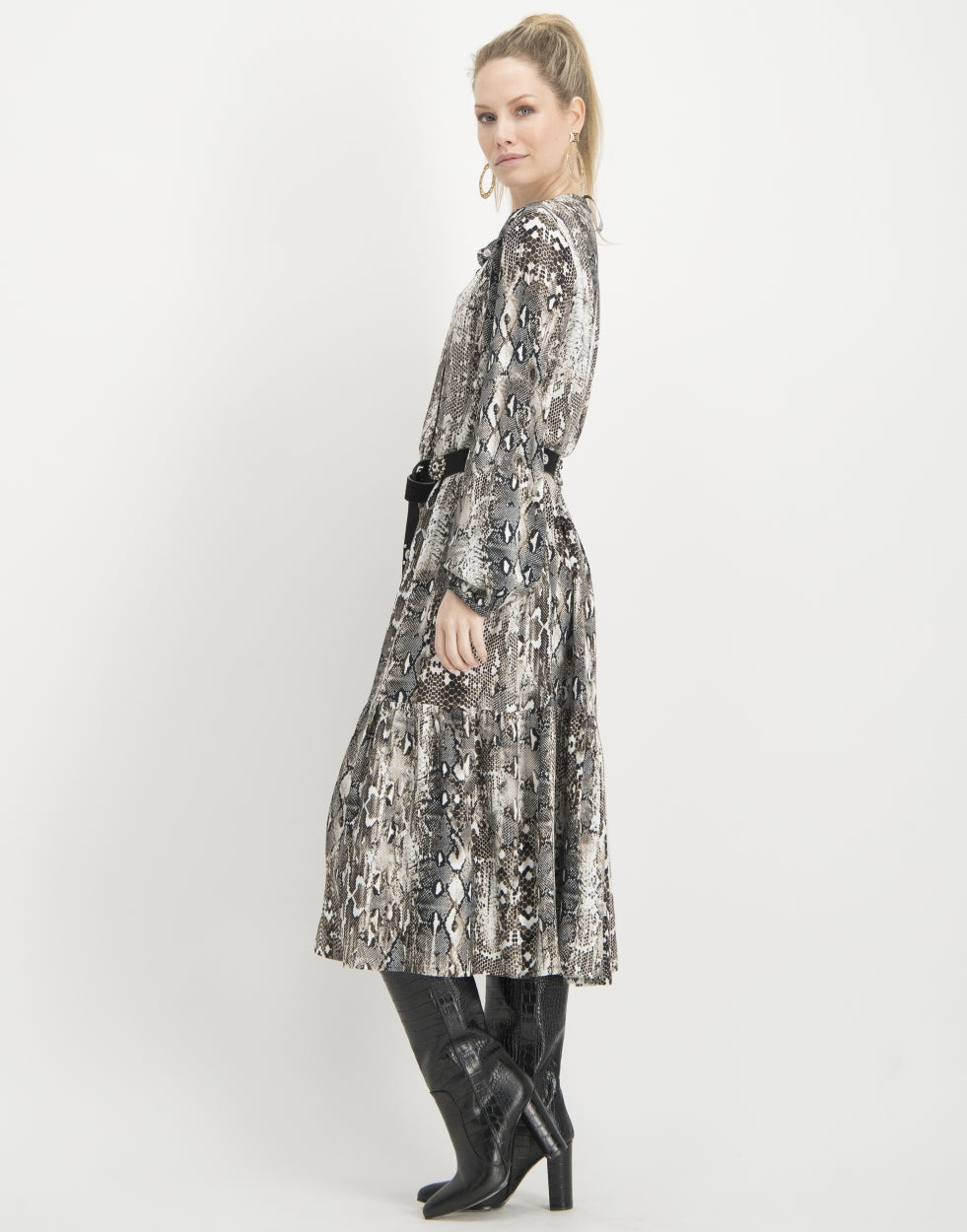 Dress Anna | Brown snake
