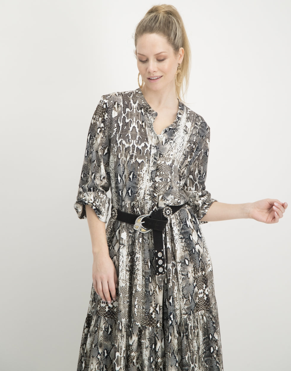 Dress Anna | Brown snake