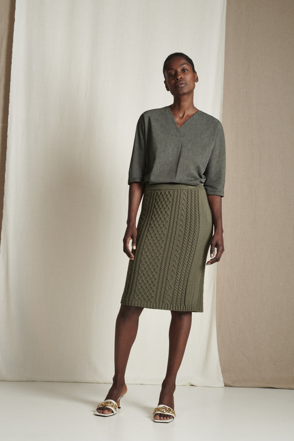 Top Veda Technical Jersey | Green Melange