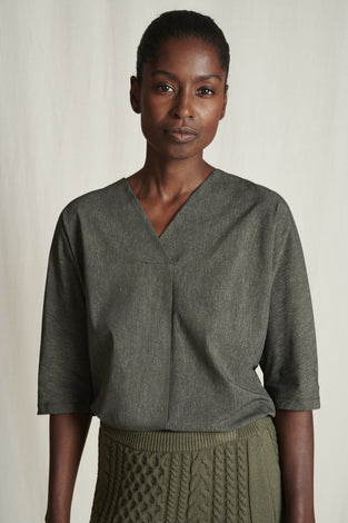 Top Veda Technical Jersey | Green Melange