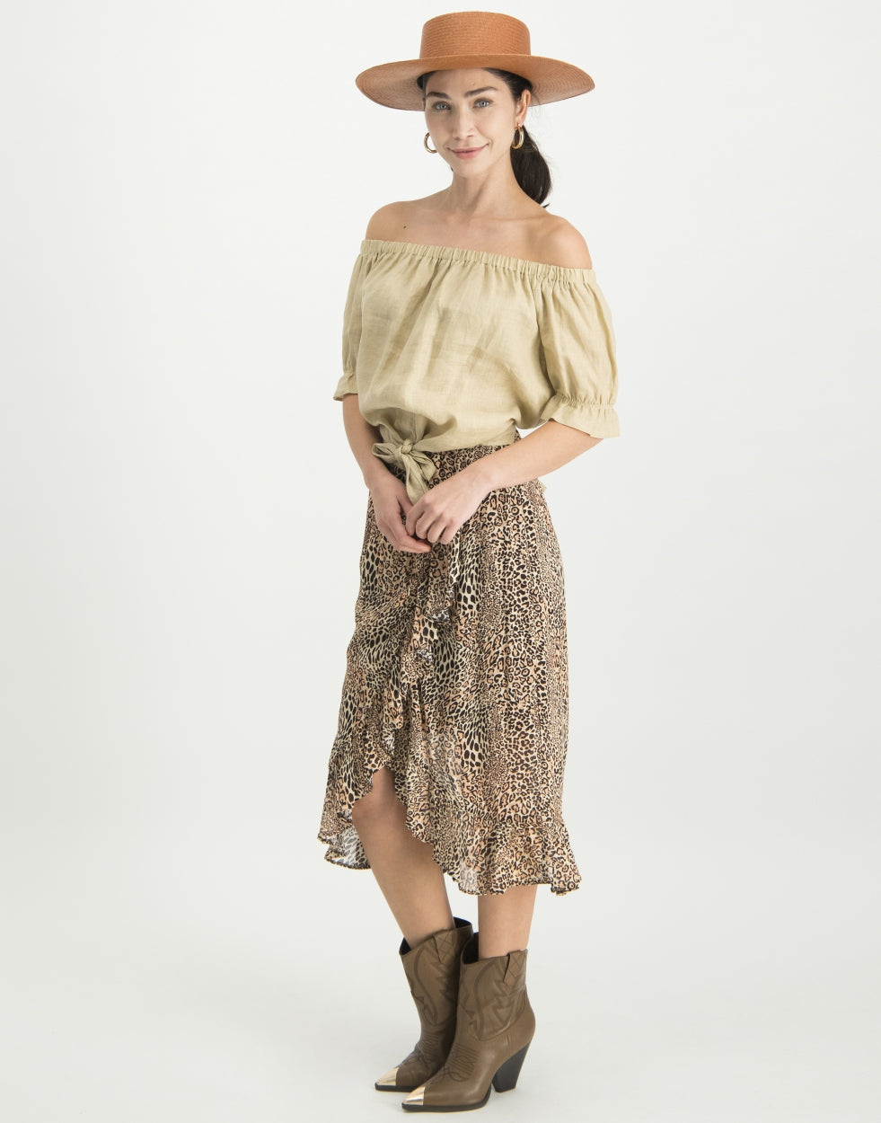 Nicole Knotted Top | Ecru
