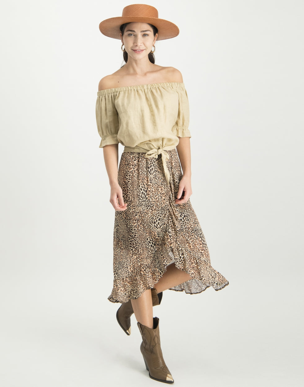 Nicole Knotted Top | Ecru