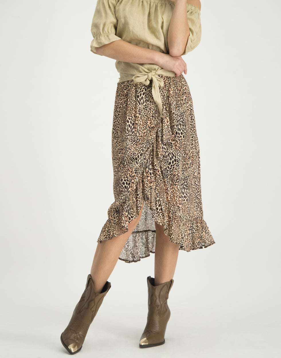 Nicole Knotted Top | Ecru