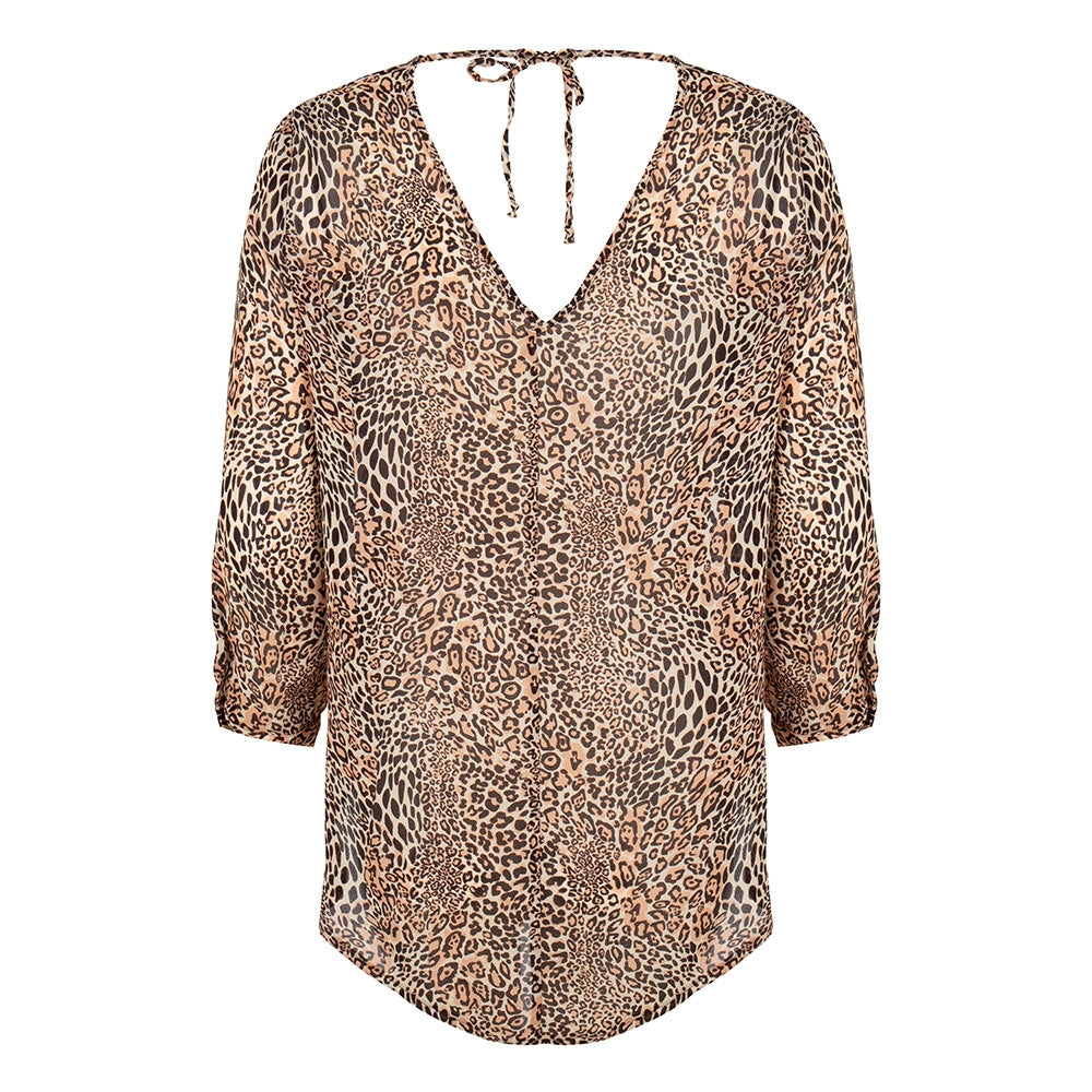 Evie Tie Top Animal | Ecru
