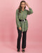 Dewi Long Blouse Animal | Green