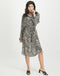 Blanche Dress Zebra | White/Black