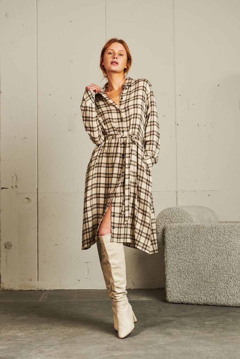Dress Lana Short Eco Viscose | Light beige