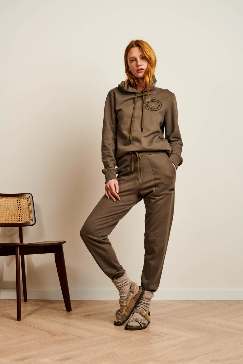 Jogger Logo vintage Organic Cotton | Old green