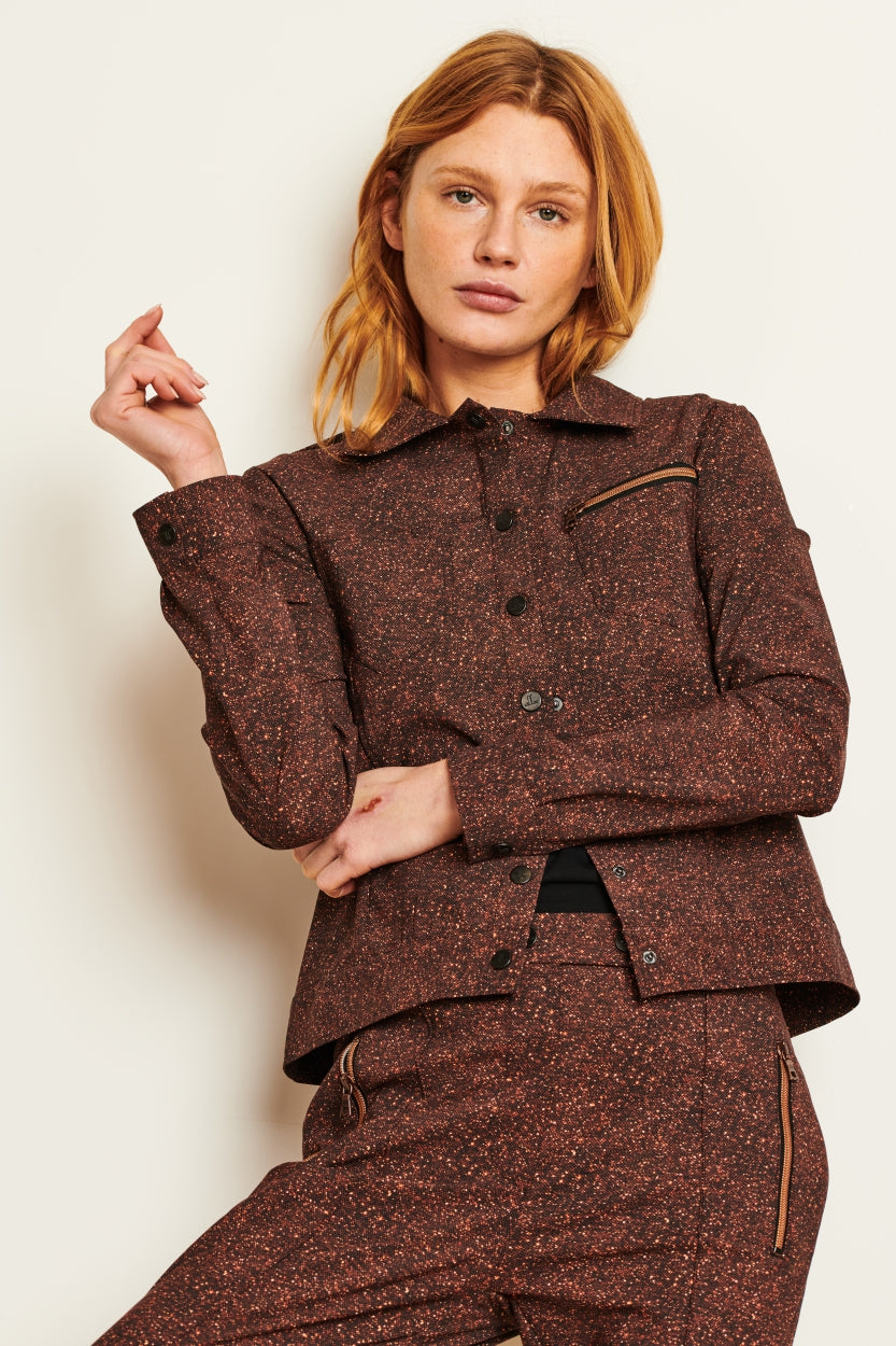 Jacket Riva Technical Jersey | Brown