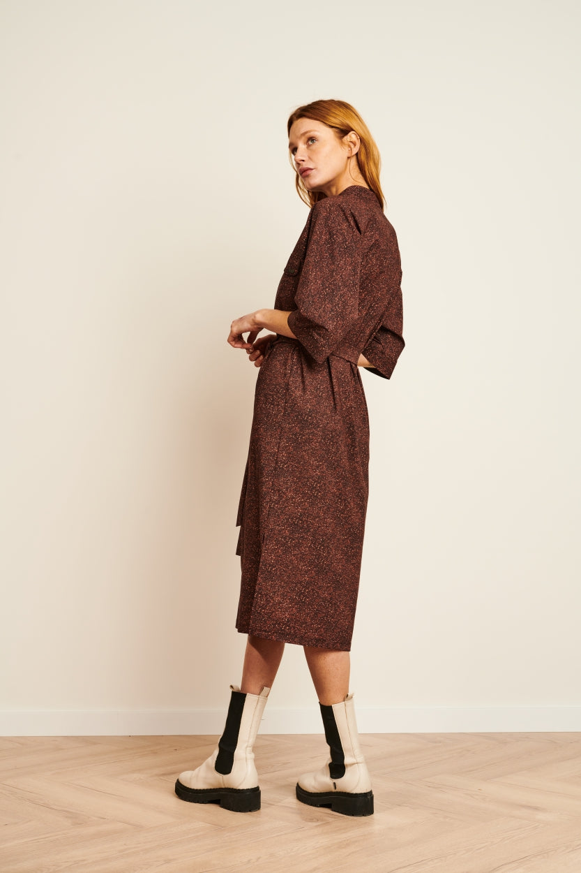 Dress Dakota Long Technical Jersey | Brown