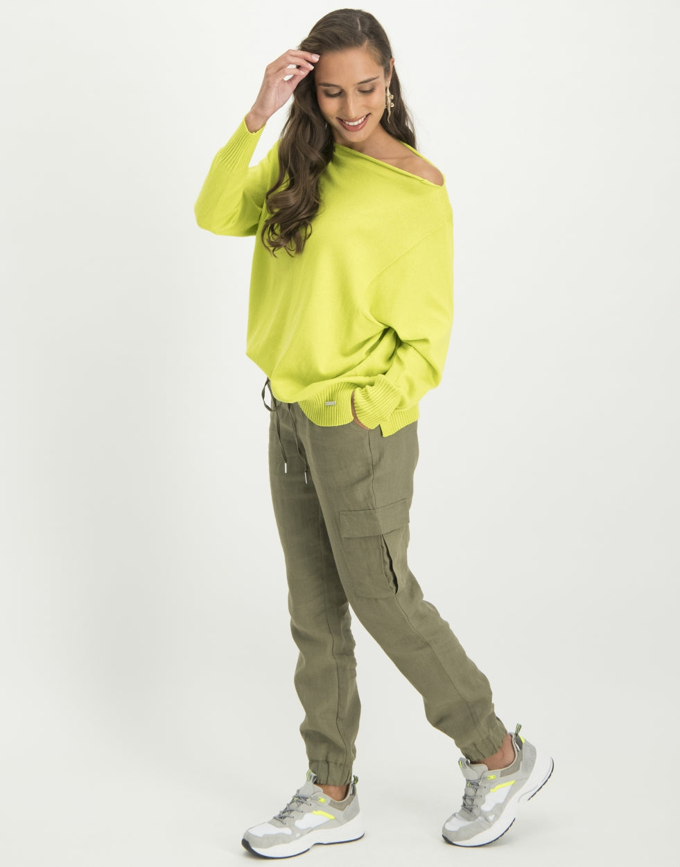 Stephanie Boat Neck Sweater Serena Sweater | New Rosso Masai