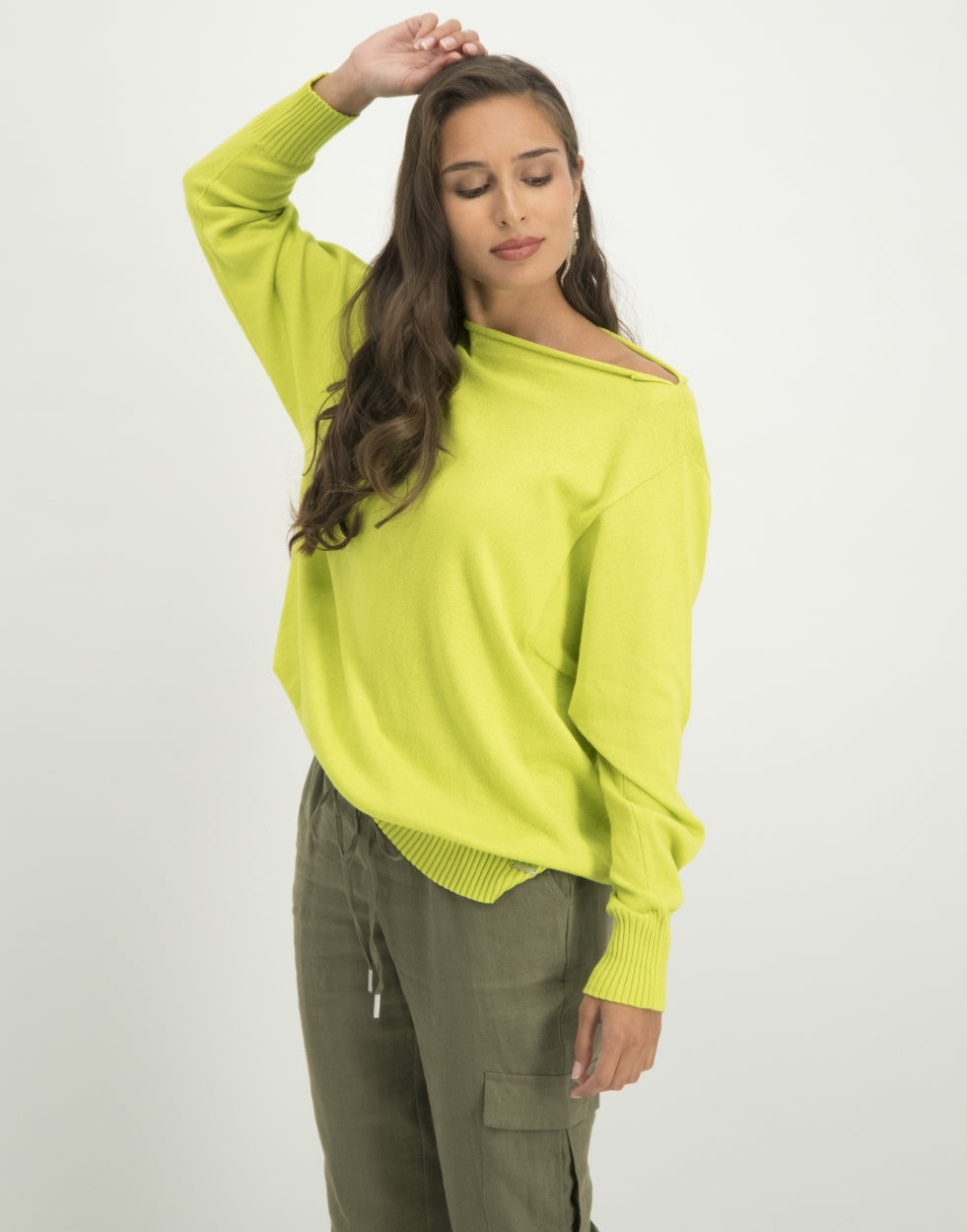 Stephanie Boat Neck Sweater Serena Sweater | New Rosso Masai
