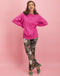 Stephanie Boat Neck Sweater Serena Sweater | Fuxia
