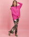 Stephanie Boat Neck Sweater Serena Sweater | Fuxia