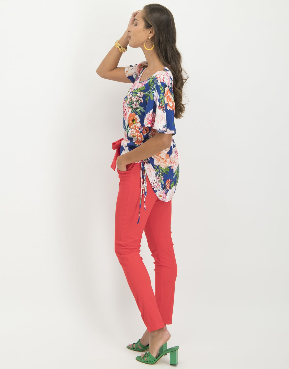 Flora Top Floral | Ink